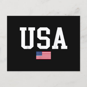Amerikaanse patriottische vlag voor Kinder mannenj Briefkaart