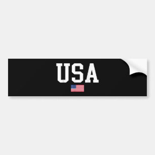 Amerikaanse patriottische vlag voor Kinder mannenj Bumpersticker