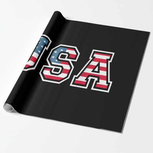 Amerikaanse patriottische vlag voor Kinder mannenj Cadeaupapier (Uitgerold)