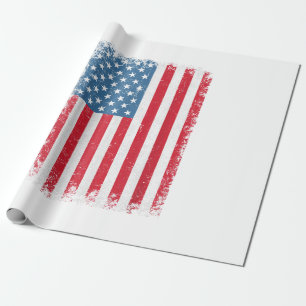 Amerikaanse patriottische vlag voor Kinder mannenj Cadeaupapier