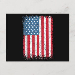Amerikaanse patriottische vlag voor Kinder mannenj Feestdagenkaart