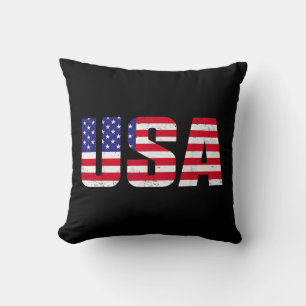 Amerikaanse patriottische vlag voor Kinder mannenj Kussen