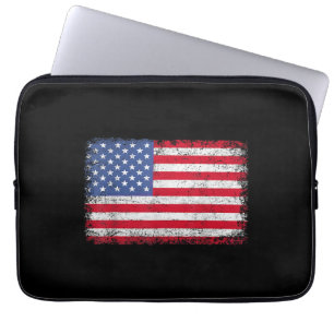 Amerikaanse patriottische vlag voor Kinder mannenj Laptop Sleeve