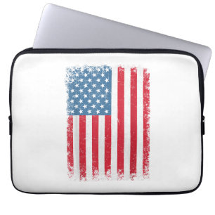 Amerikaanse patriottische vlag voor Kinder mannenj Laptop Sleeve