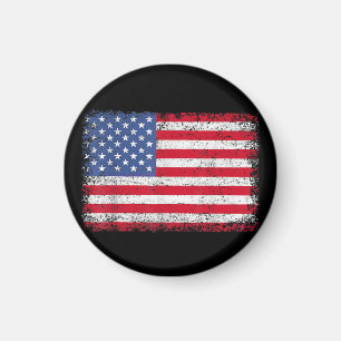 Amerikaanse patriottische vlag voor Kinder mannenj Magneet