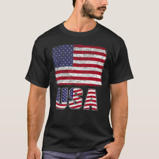 Amerikaanse patriottische vlag voor Kinder mannenj T-shirt