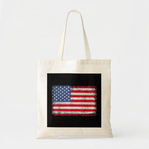 Amerikaanse patriottische vlag voor Kinder mannenj Tote Bag