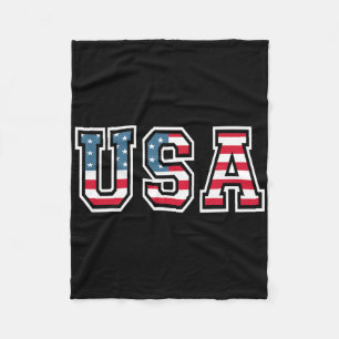 Amerikaanse Patriottische Vlag Voor Mannen Vrouwen Fleece Deken
