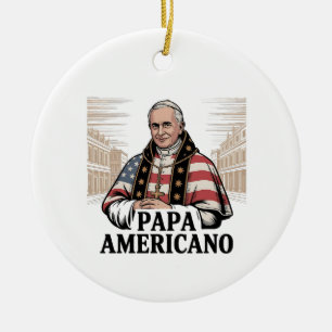 Amerikaanse paus Leo Katholieke Kerk Christelijk g Keramisch Ornament