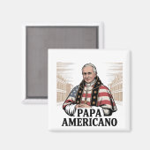 Amerikaanse paus Leo Rooms-Katholiek Christelijk G Magneet (Voorkant / Achterkant)