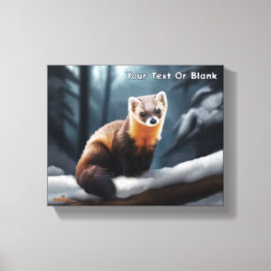 Amerikaanse pine Marten Canvas Afdruk