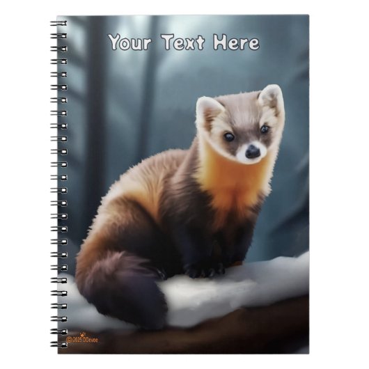 Amerikaanse pine Marten Notitieboek (Voorkant)