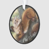 Amerikaanse pine Marten Ornament (voorkant)