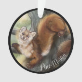 Amerikaanse pine Marten Ornament (voorkant)