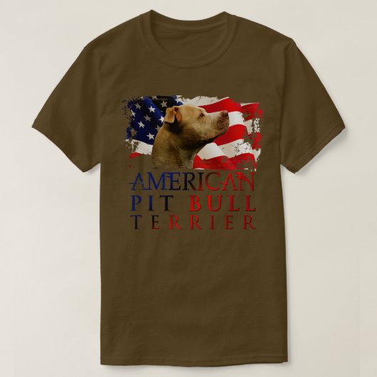 Amerikaanse Pit Bull Terrier 8 T-shirt (Design voorkant)