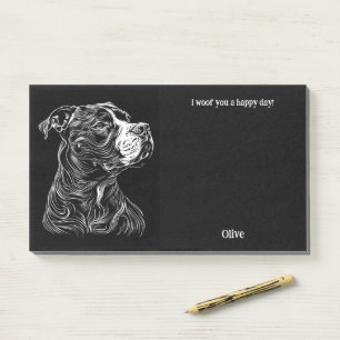 Amerikaanse Pit Bull Terrier Abstracte Art Hondenn Post-it® Notes