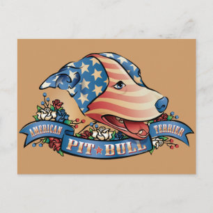Amerikaanse Pit Bull Terrier Briefkaart