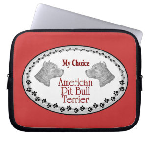 Amerikaanse Pit Bull Terrier Dog Laptop Sleeve