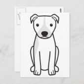 Amerikaanse Pit Bull Terrier (Natural Ears) Briefkaart (Voorkant / Achterkant)