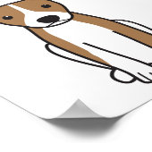 Amerikaanse Pit Bull Terrier (Natural Ears) Poster (Hoek)