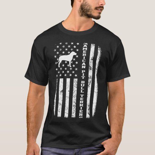 Amerikaanse Pit Bull Terrier T-shirt (Voorkant)