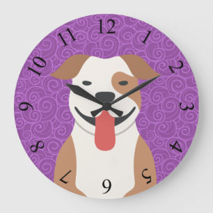 Amerikaanse Pit Bull Terrier Wall klok