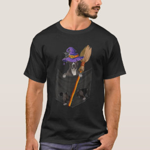 Amerikaanse Pit Bull Terrier Witch Pocket Hallowee T-shirt