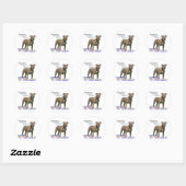 Amerikaanse Pit Bull Terriers : Kleine Stickers (Vel)