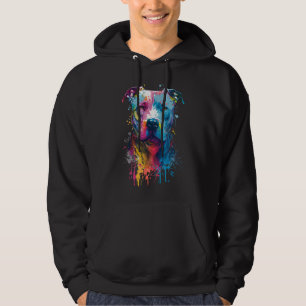 Amerikaanse Pitbull - Graffiti Ink Splash Hoodie