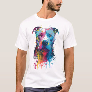 Amerikaanse Pitbull - Graffiti Ink Splash T-shirt