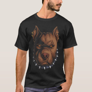 Amerikaanse Pitbull Head T-shirt