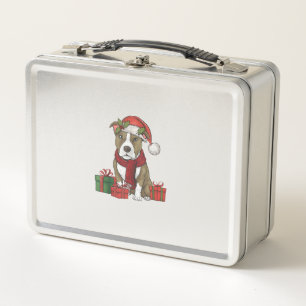 Amerikaanse Pitbull Terrier Hond Kerstfeesten San
