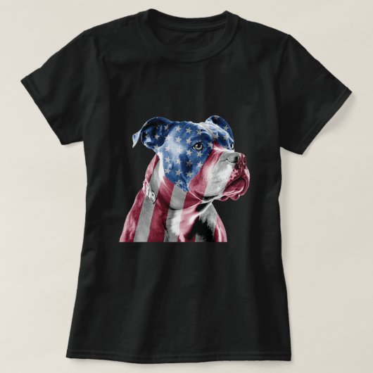 Amerikaanse Pitbull Terrier Hondenliefhebber Dier  T-shirt (Design voorkant)