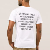 AMERIKAANSE PITBULL TERRIER T-SHIRT (Achterkant)