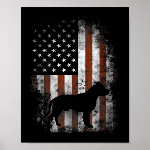 Amerikaanse Pitbull Terrier T-Shirt Amerikaanse vl Poster