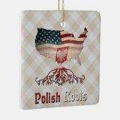 Amerikaanse Poolse wortels Keramisch Ornament (Rechts)