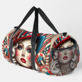 Amerikaanse Pop Art Designer Duffle Bag Plunjezak (Rechterhoek)