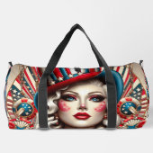 Amerikaanse Pop Art Designer Duffle Bag Plunjezak (Achterkant)