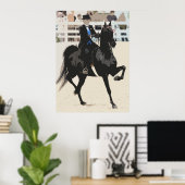 Amerikaanse Poster met saddlebred Horse Print (Thuiskantoor)