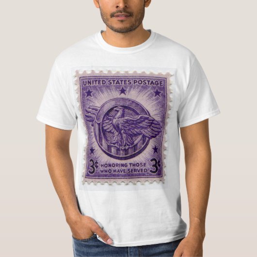 Amerikaanse poststempel T-Shirt (Voorkant)