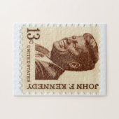 Amerikaanse postzegel Jigzaag Puzzle Legpuzzel (Horizontaal)