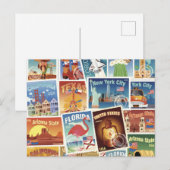 Amerikaanse postzegels briefkaart (Voorkant / Achterkant)