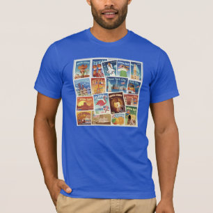 Amerikaanse postzegels t-shirt