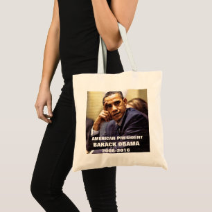 AMERIKAANSE PRESIDENT, BARACK OBAMA boodschappenta Tote Bag