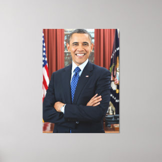 Amerikaanse President Barack Obama Canvas Afdruk