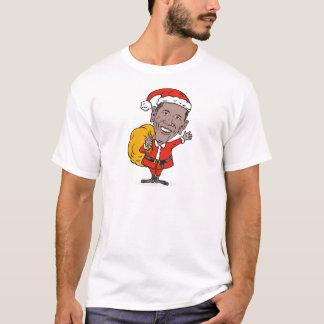 Amerikaanse President Barack Obama Santa Claus T-shirt
