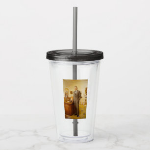 Amerikaanse president James Earl Carter Oval Offic Acryl Drinkbeker