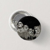 Amerikaanse presidenten Mount Rushmore,   Ronde Button 3,2 Cm (Voorkant /achterkant)