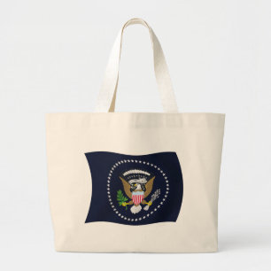 Amerikaanse Presidentiële Zegel Vlag Boodschappent Grote Tote Bag