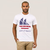 Amerikaanse Pride Zeilboot T-shirt (Voorkant volledig)